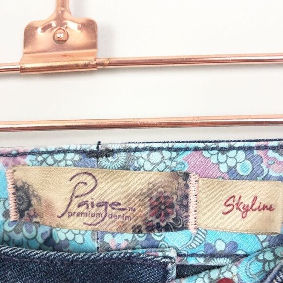 PAIGE | Skyline Skinny Dark Denim Jeans Women’s Size 27 (4) - Picture 3 of 7